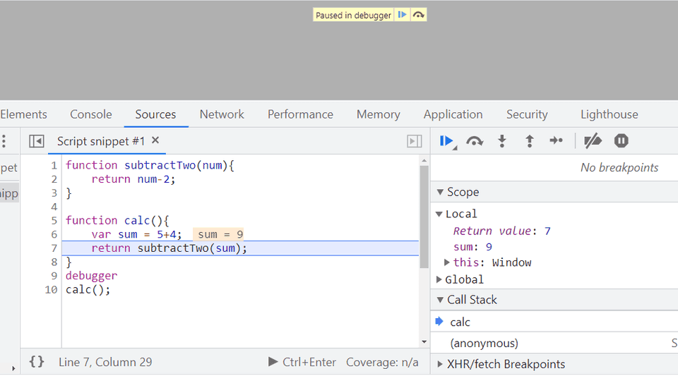 chrome dev - console